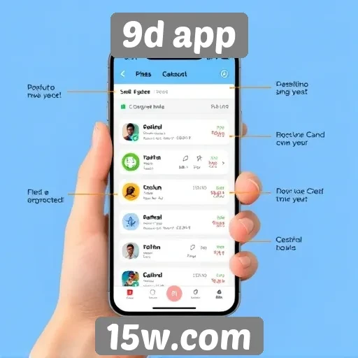 Análise da interface de usuário do site 9d app